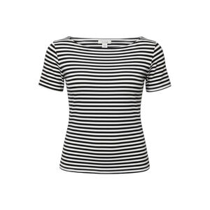 J. Crew Nautical Striped Top Navy White Boatneck Short Sleeve Tee Size Small